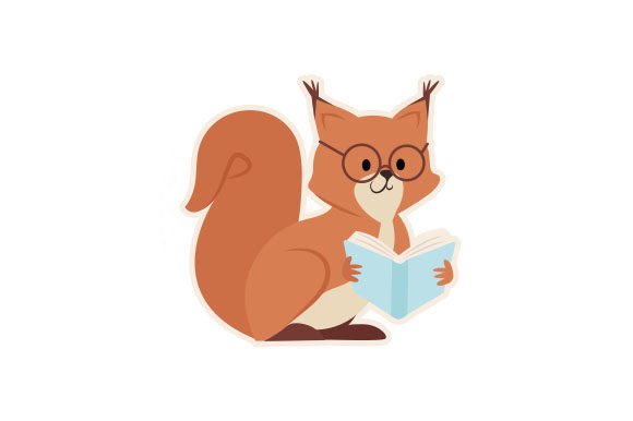A Squirrel with Glasses Reading a Book, Crafts