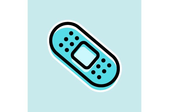 Band Aid - Sticker for Crafts and Medical Projects
