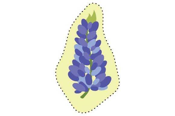 Bluebonnet - Sticker for Crafts and Designs Amp