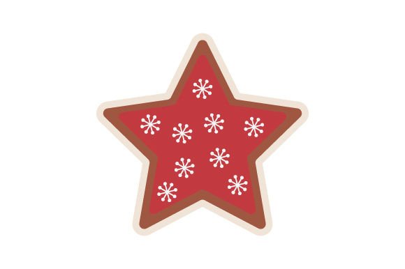 Christmas Cookie Sticker: Festive Craft Design Asset