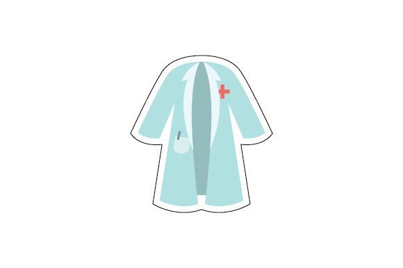Doctor's Robe - Sticker for Crafts and Medical