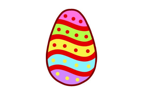 Easter Egg Sticker for Crafts