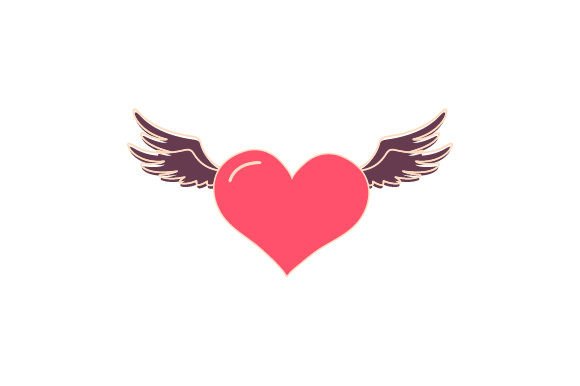 Heart with Wings Sticker