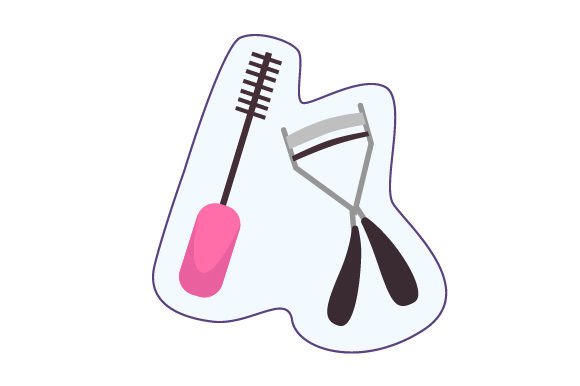 Mascara Eyelash Curler Sticker Crafts Beauty Amp