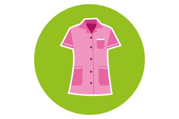 Nurse Uniform Sticker for Medical Crafts & Blog Design
