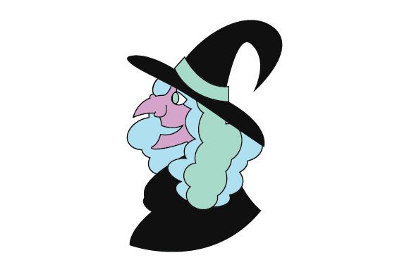 Pastel Goth Witch Broom - Sticker for Halloween Crafts