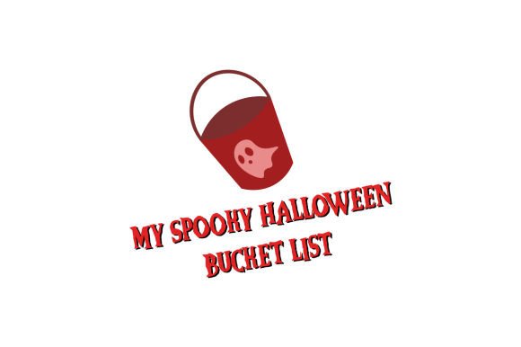 Spooky Halloween Bucket List Sticker for Crafts
