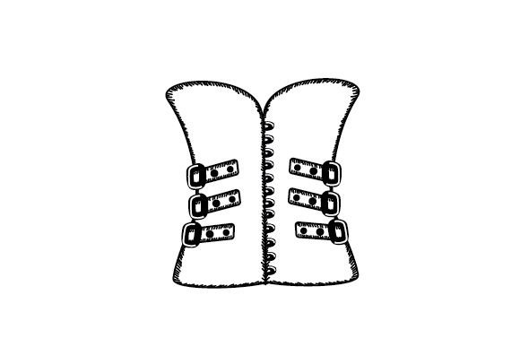 Steampunk Corset Sticker for Crafts