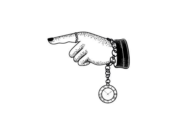 Steampunk Hand Sticker for Crafts Projects
