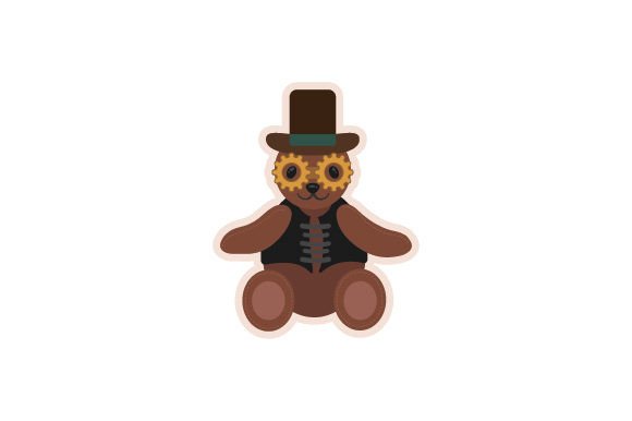 Steampunk Sticker for Crafts Projects