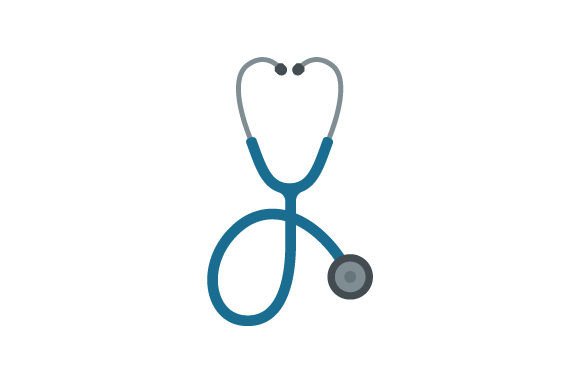 Stetoscope - Sticker: Medical Craft Asset for Digital Publishers