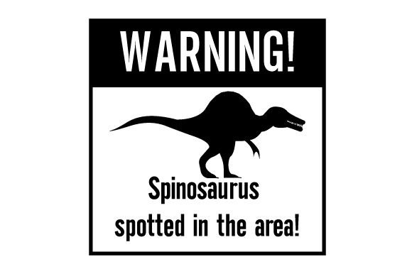 Warning Sticker Crafts: Dinosaur Designs