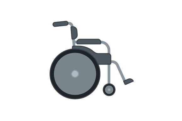 Wheelchair - Sticker: Medical Crafts Asset for Commercial Use